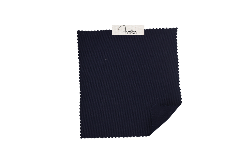 100% Cotton Bull Denim Fabric - Navy