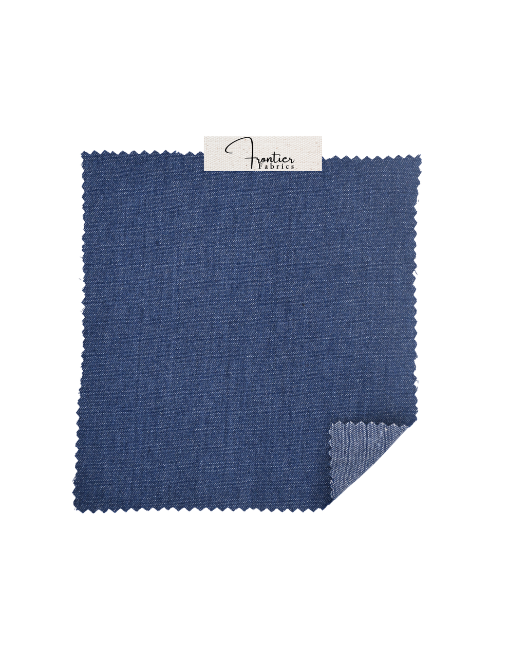 Denim délavé en coton non extensible 8 oz – Noir indigo