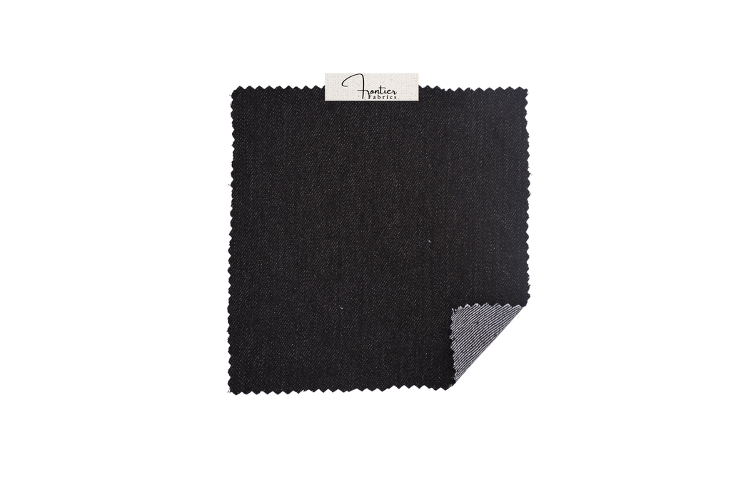 9oz Soft Washed Stretch Denim – Midnight Black