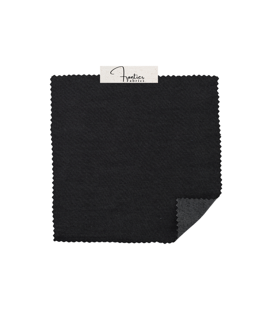 5oz Soft Cotton Spandex Chambray Denim Fabric – Carbon Black