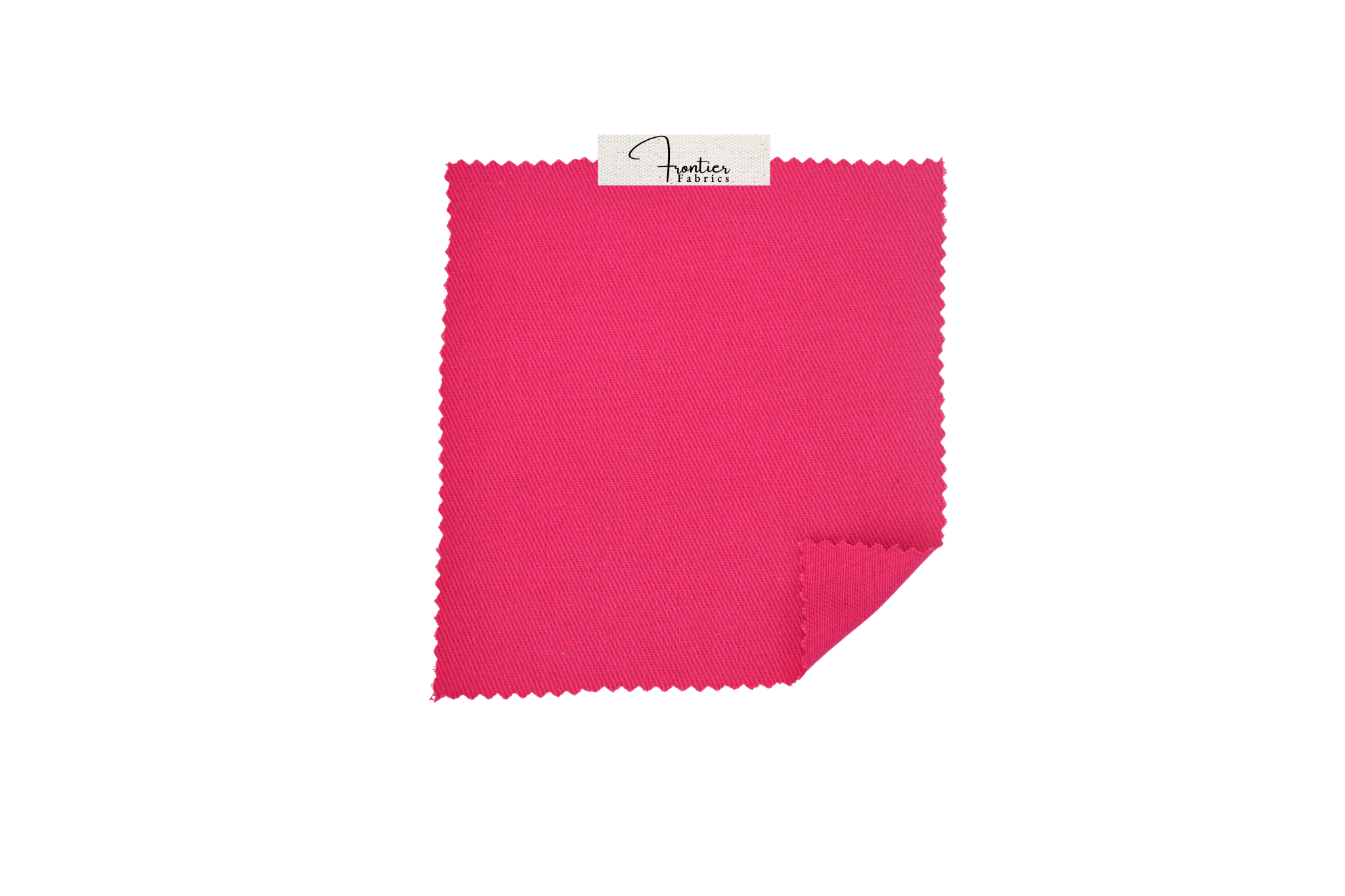 100% Cotton Bull Denim Fabric - Electric Pink