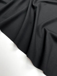 Ponte De Roma Double Knit Stretch Fabric - Black
