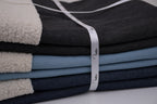 Denim Teddy Sherpa Fleece Fabric - Light Blue