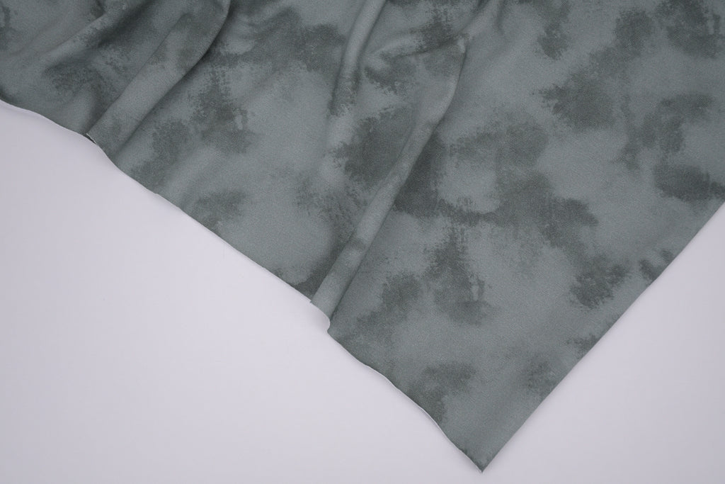 Tie dye Cotton Spandex Knit Jersey Fabric - Sage Green