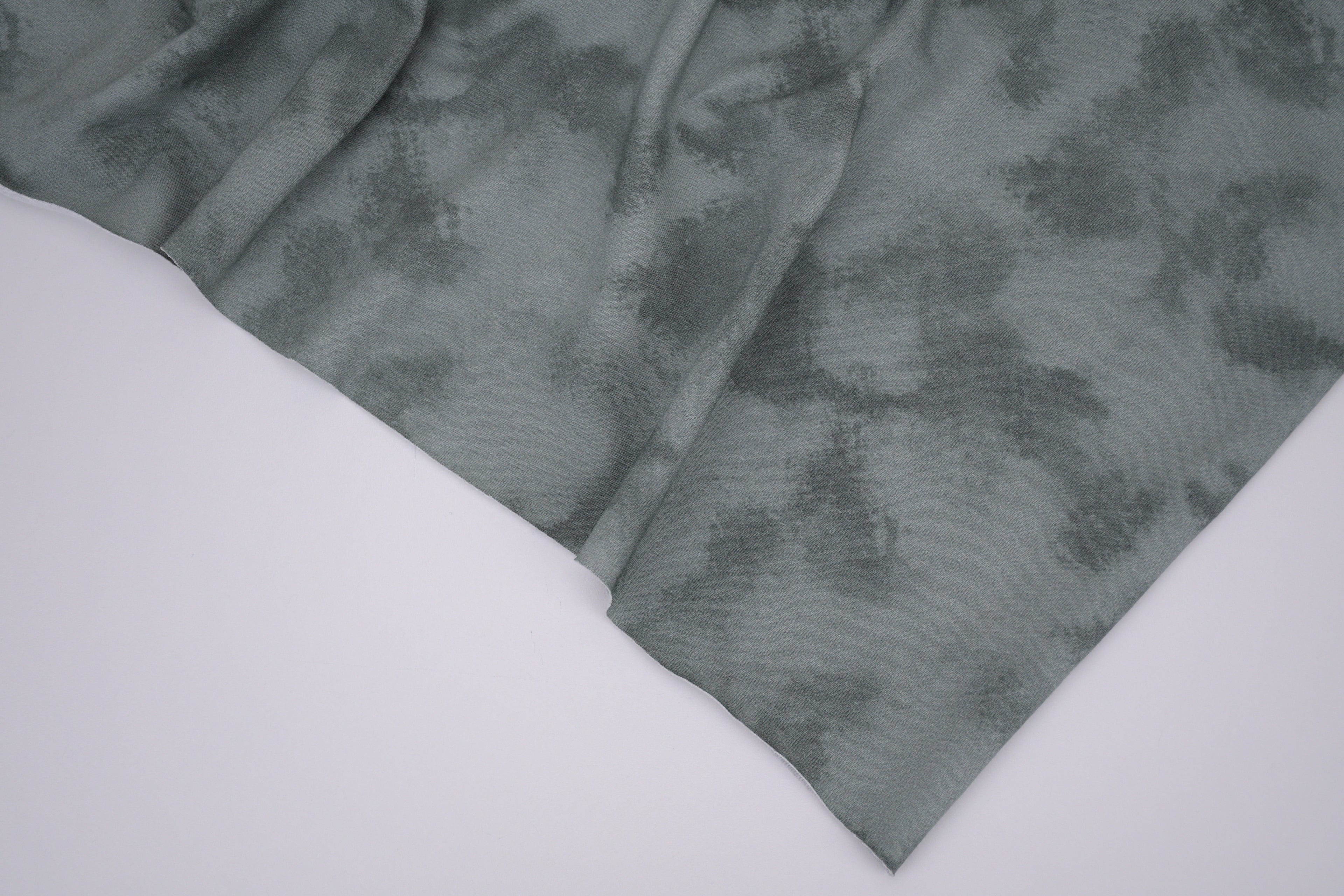 Tie dye Cotton Spandex Knit Jersey Fabric - Sage Green