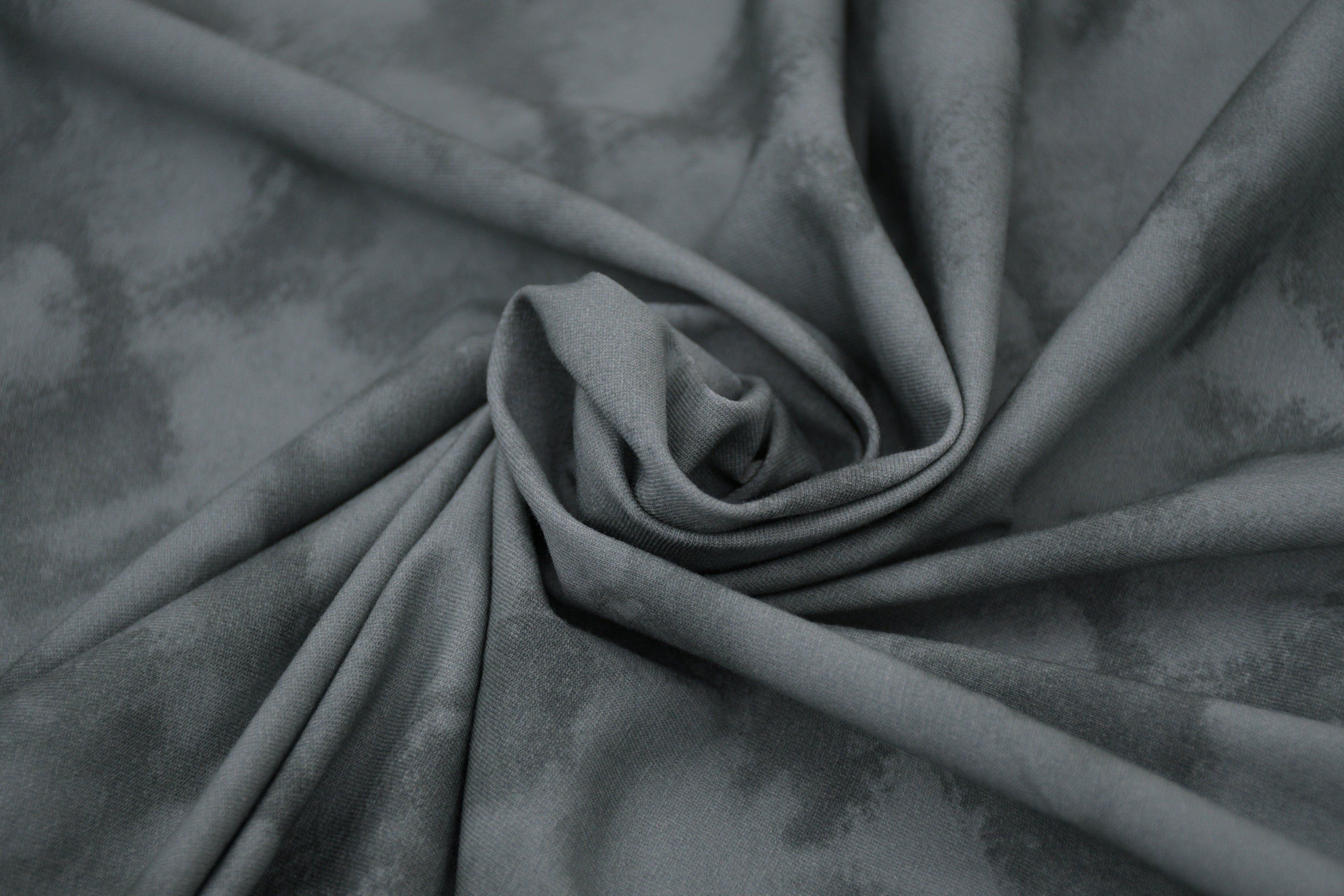 Tie dye Cotton Spandex Knit Jersey Fabric - Sage Green