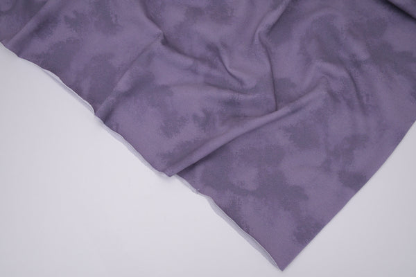 Tie dye Cotton Spandex Knit Jersey Fabric - Misty Plum