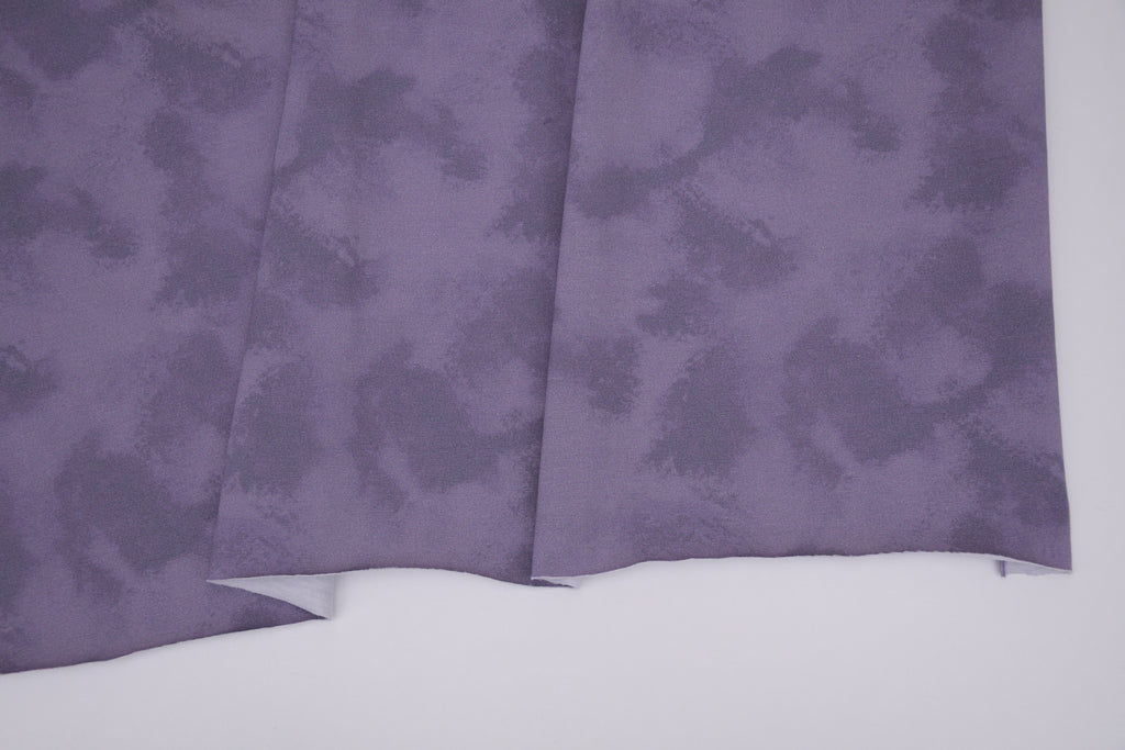 Tie dye Cotton Spandex Knit Jersey Fabric - Misty Plum