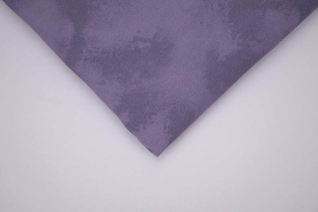 Tie dye Cotton Spandex Knit Jersey Fabric - Misty Plum