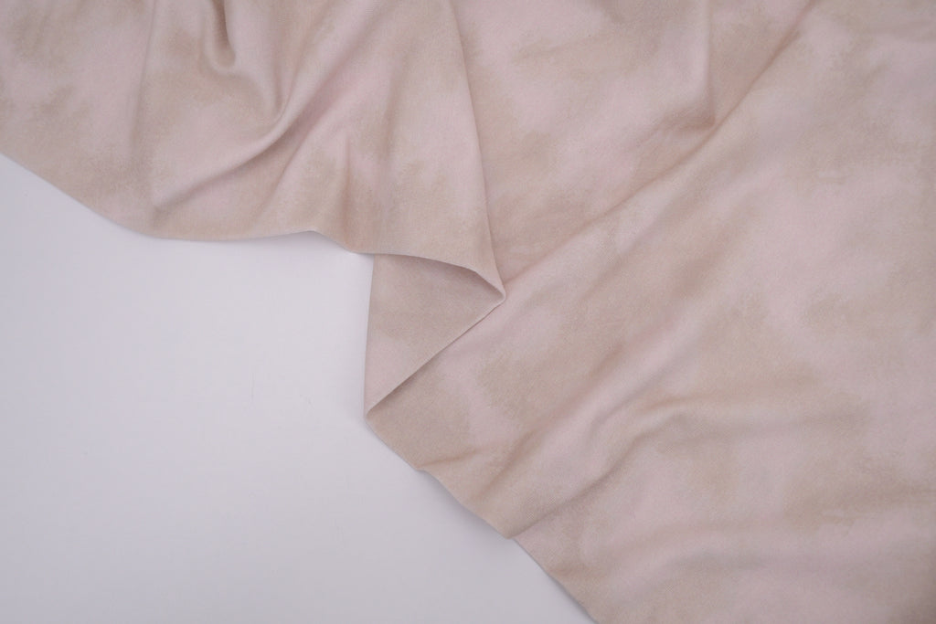 Tie dye Cotton Spandex Knit Jersey Fabric - Soft Sand