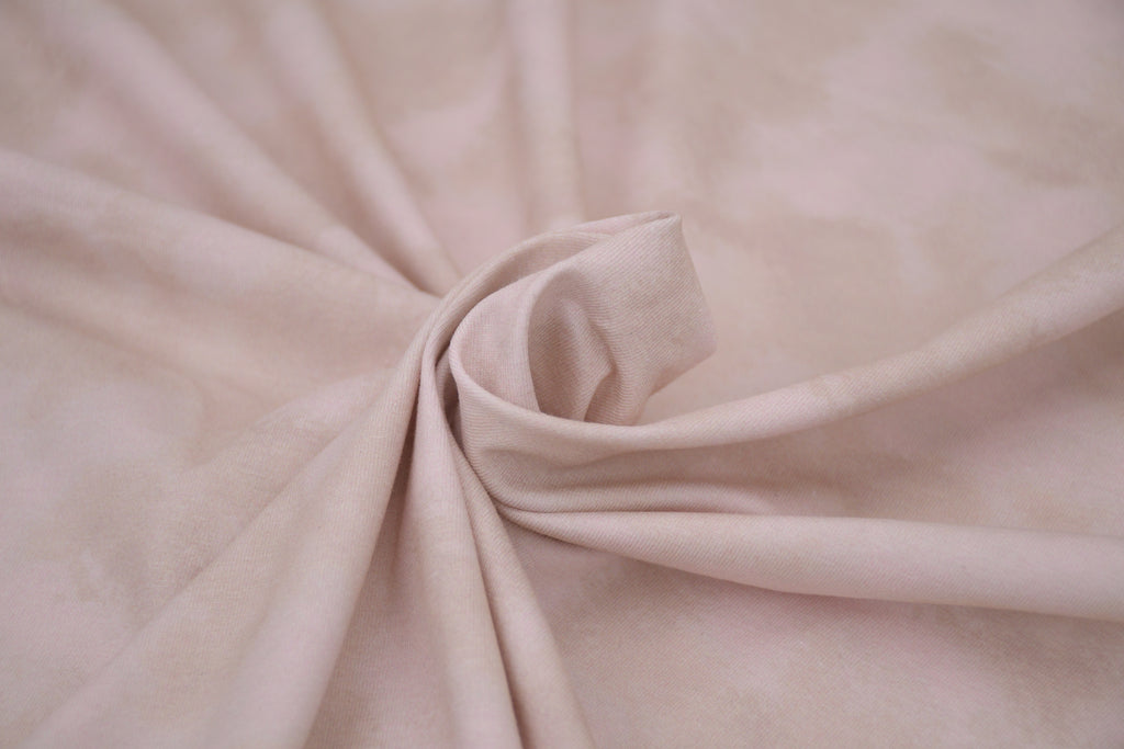 Tie dye Cotton Spandex Knit Jersey Fabric - Soft Sand
