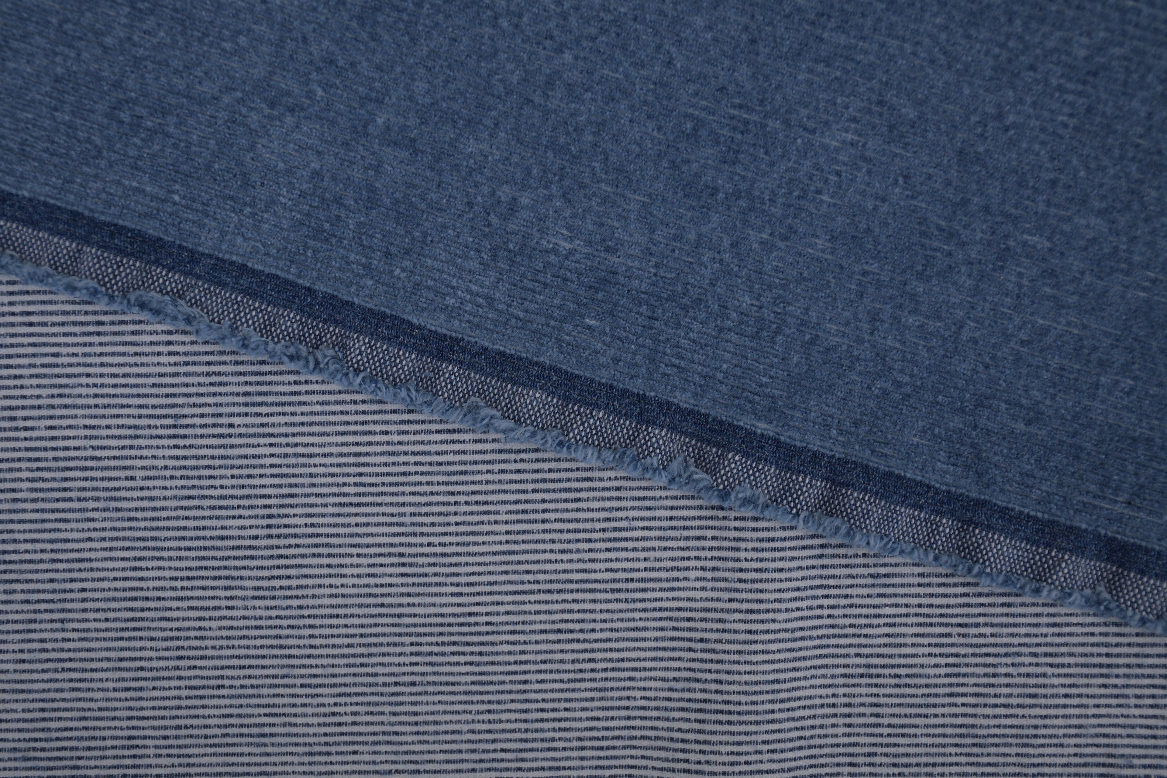 12 Wale Denim Corduroy Stretch Fabric - Medium Indigo