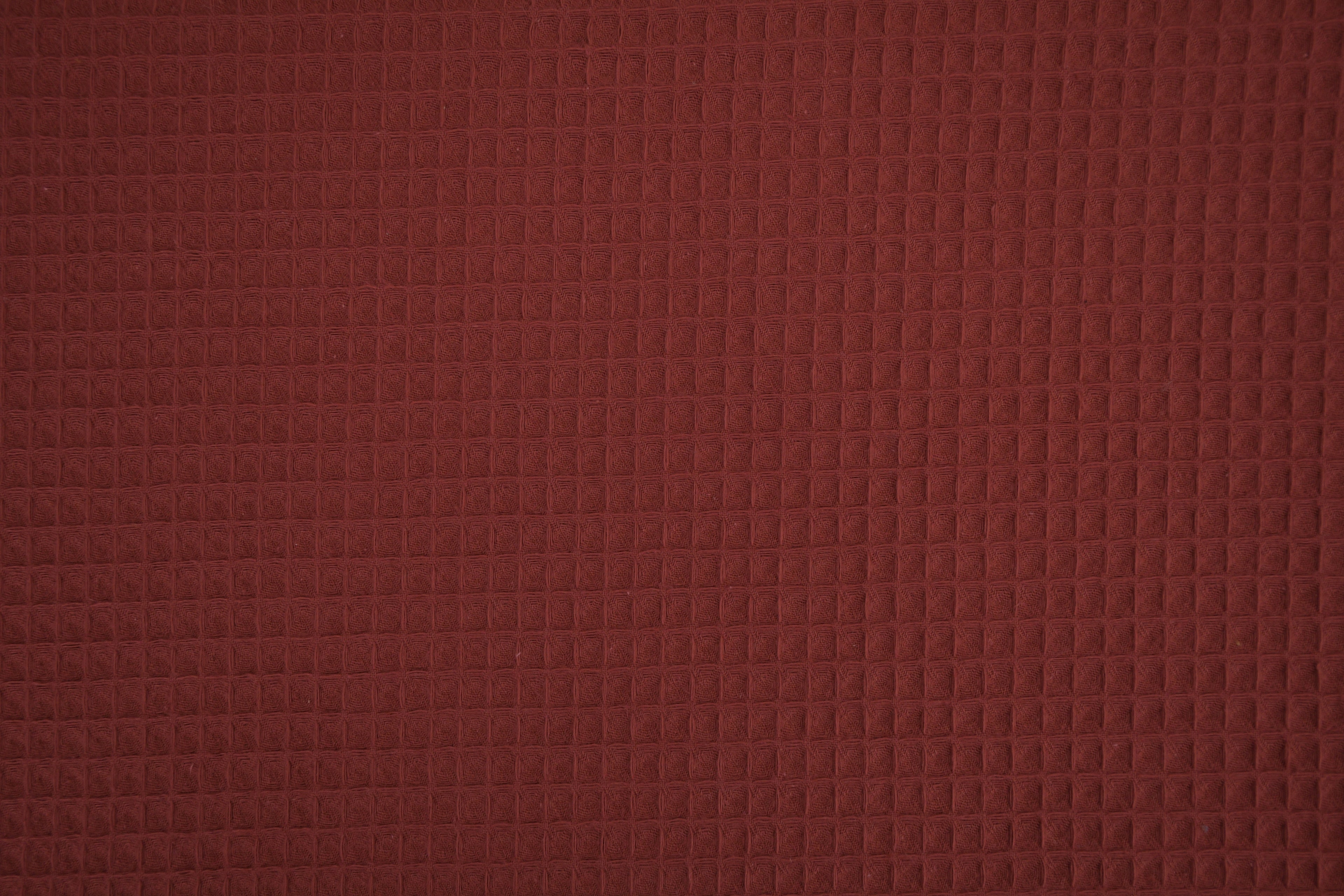 100% Cotton Waffle Fabric - Rust