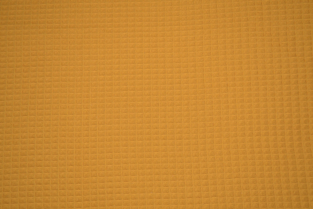100% Cotton Waffle Fabric - Sunflower