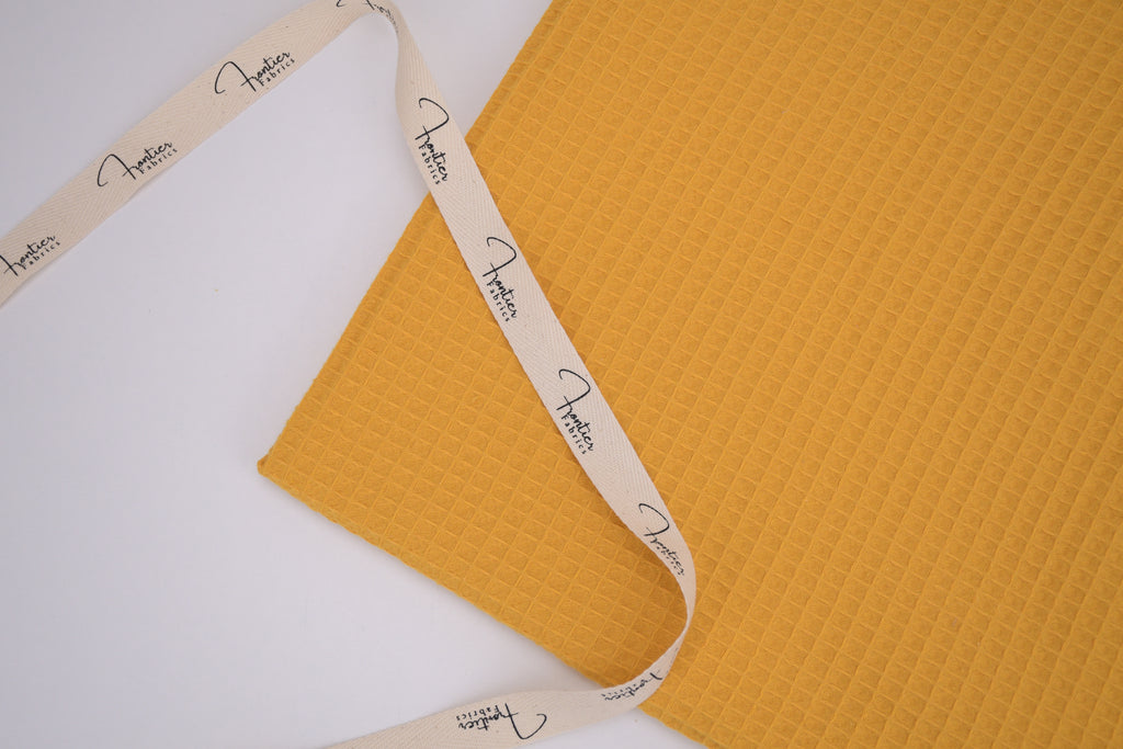 100% Cotton Waffle Fabric - Sunflower