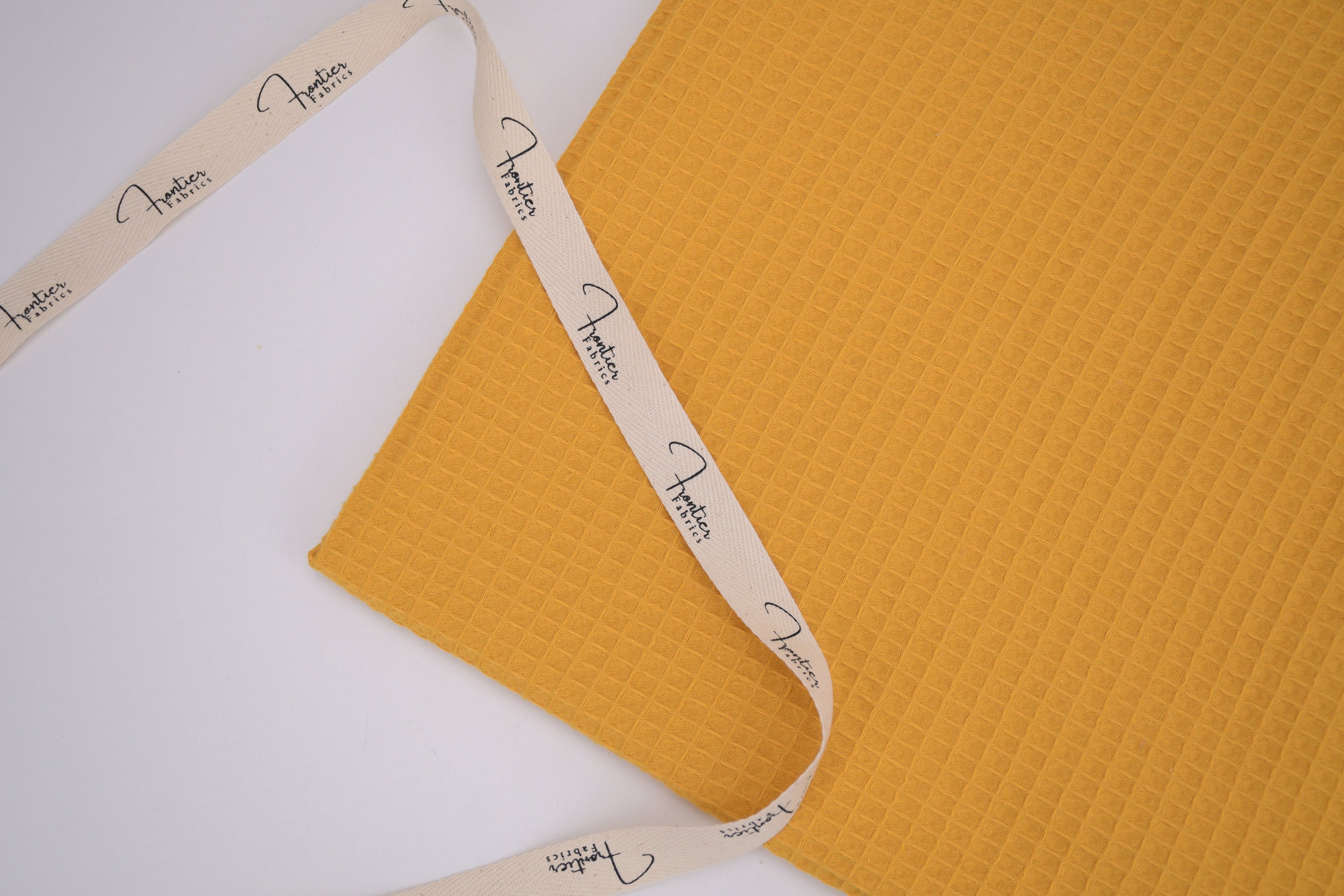 100% Cotton Waffle Fabric - Sunflower
