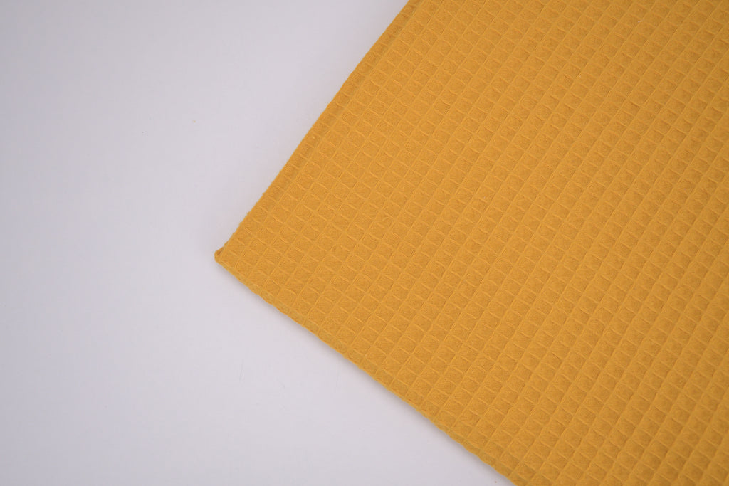 100% Cotton Waffle Fabric - Sunflower