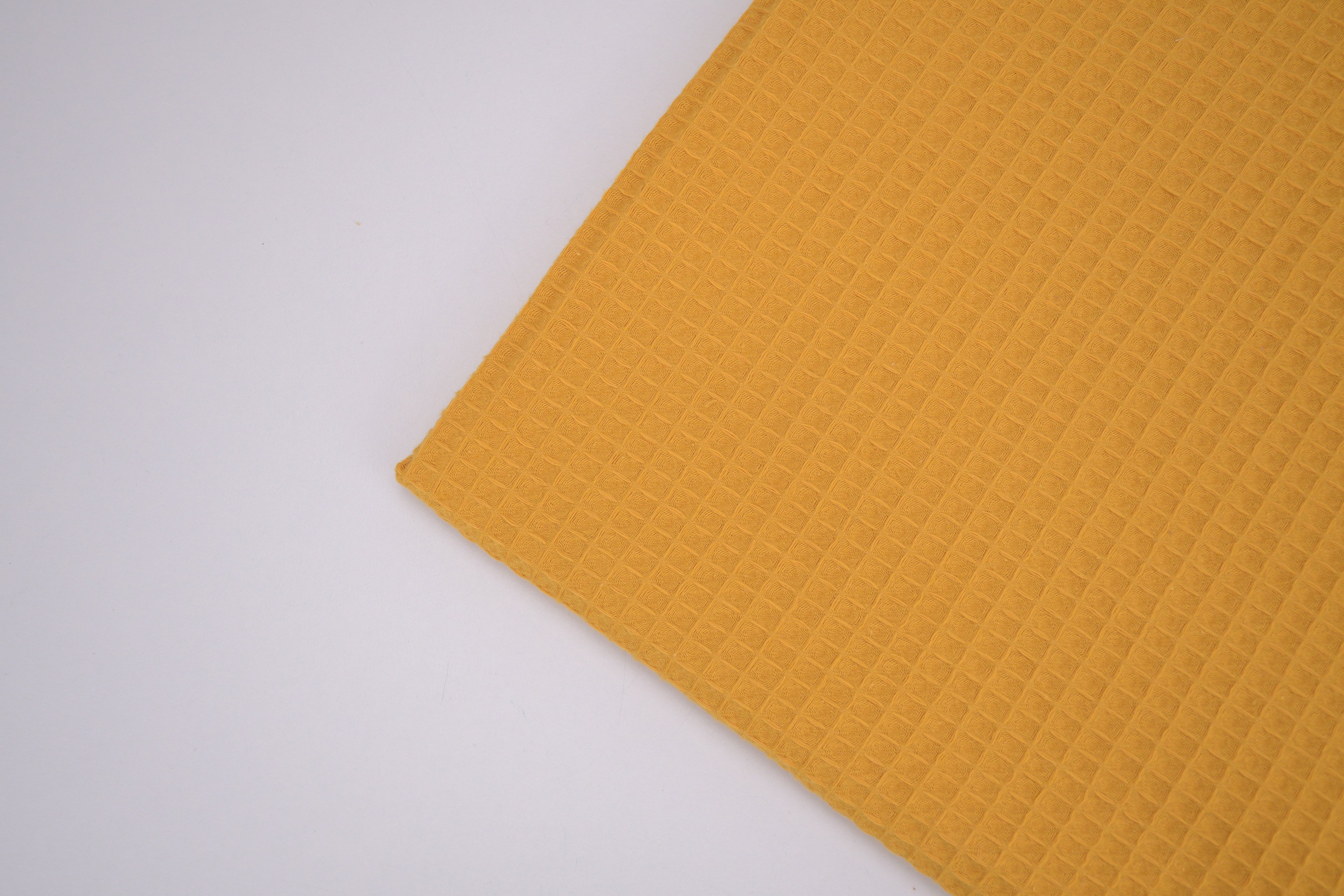 100% Cotton Waffle Fabric - Sunflower