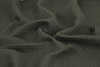 100% Cotton Waffle Fabric - Olive