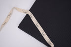 100% Cotton Waffle Fabric - Black