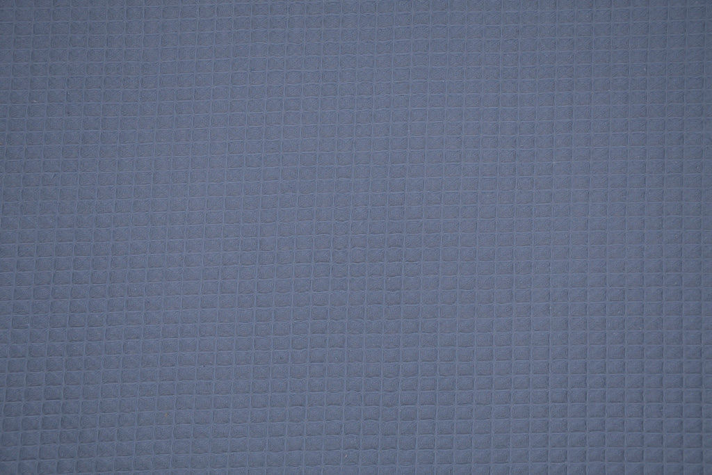 100% Cotton Waffle Fabric - Denim