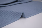 100% Cotton Waffle Fabric - Denim