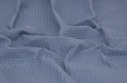 100% Cotton Waffle Fabric - Denim
