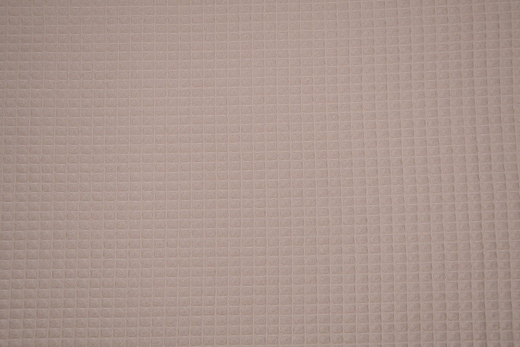 100% Cotton Waffle Fabric - Natural