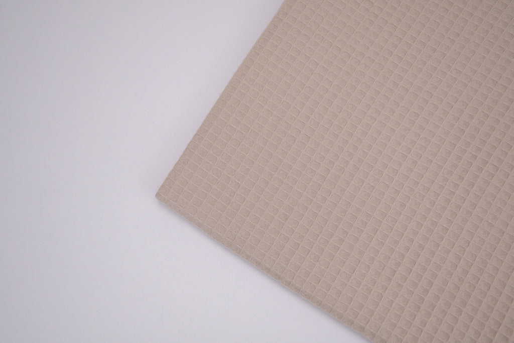 100% Cotton Waffle Fabric - Natural