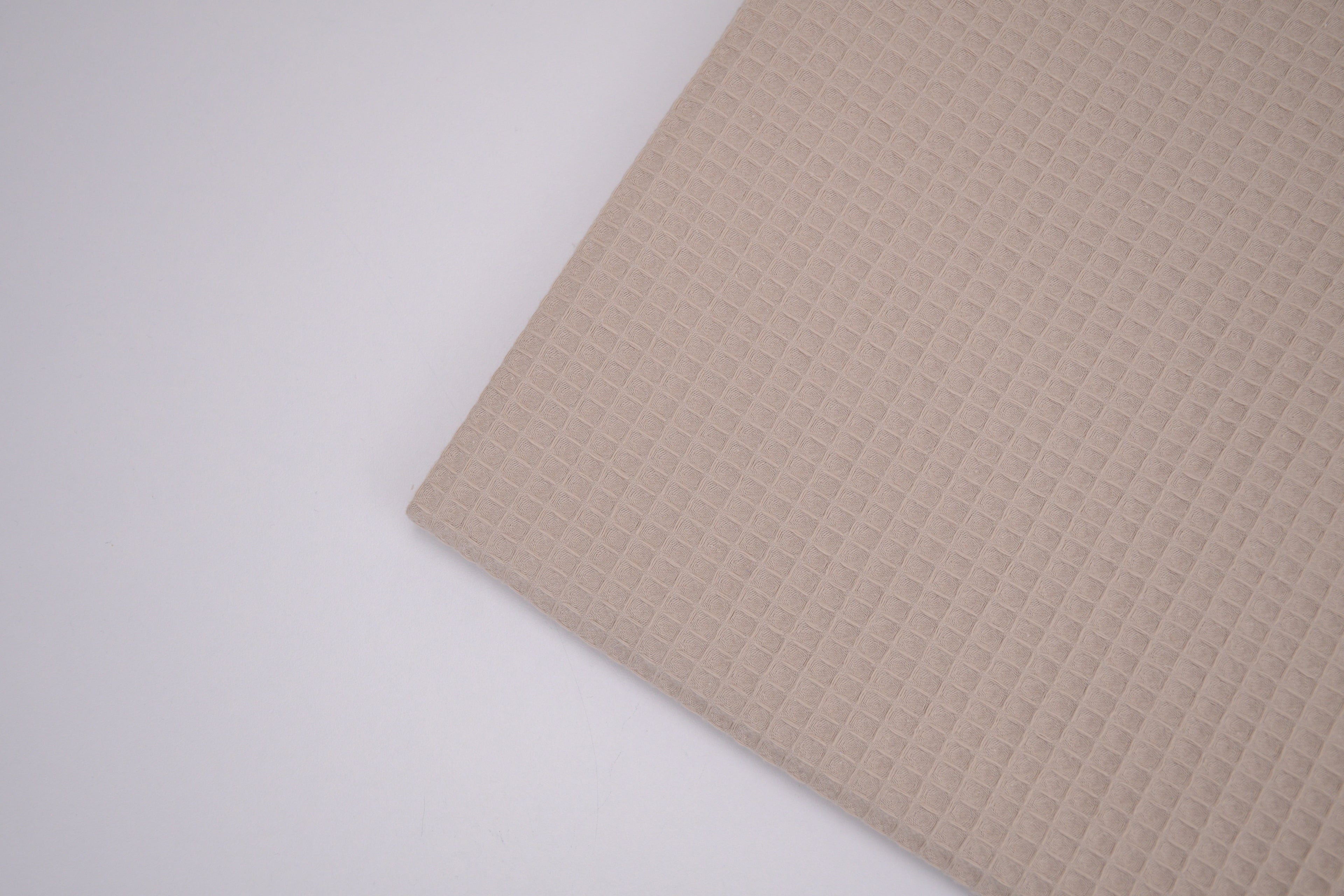 100% Cotton Waffle Fabric - Natural