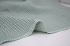 100% Cotton Waffle Fabric - Green Tea