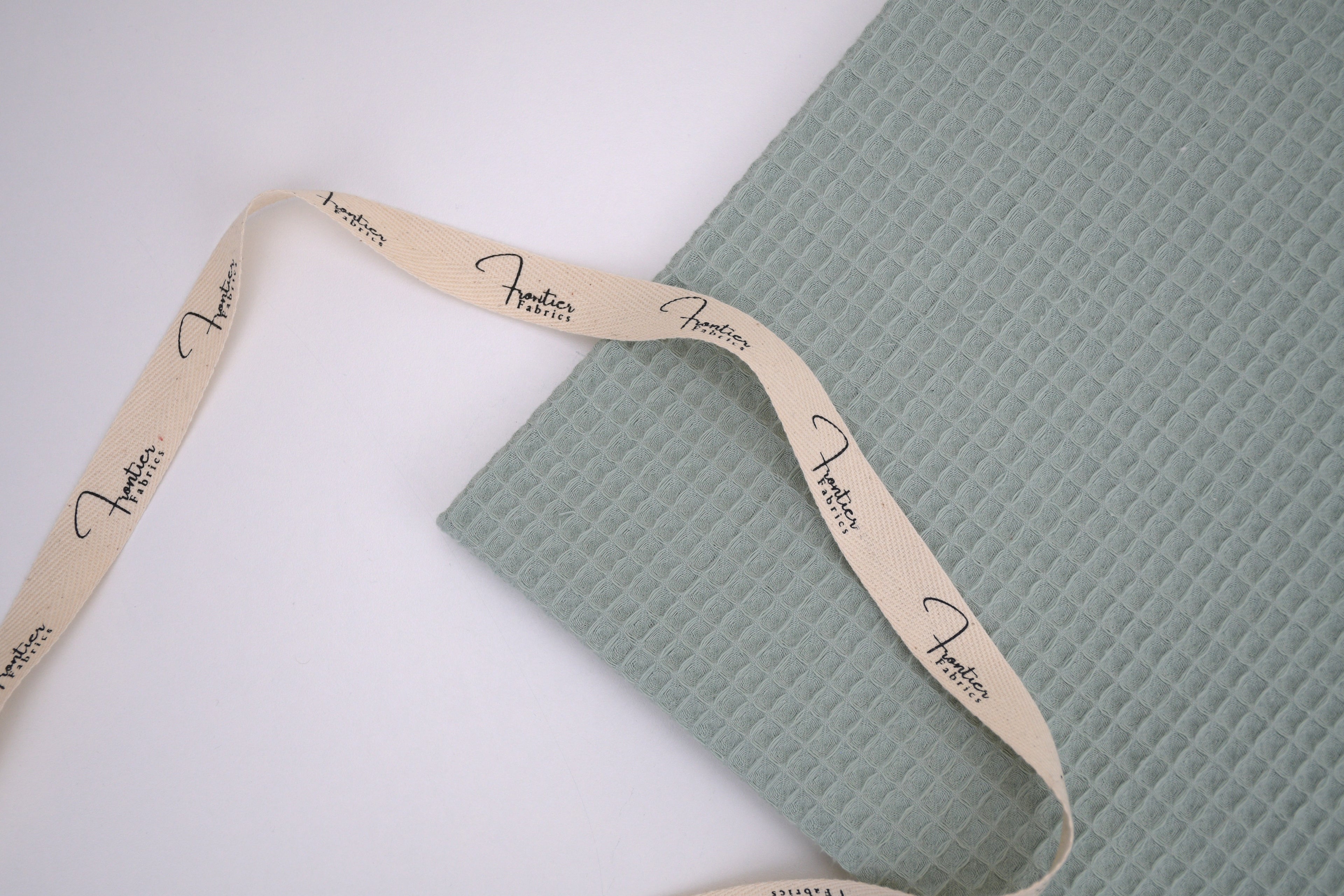 100% Cotton Waffle Fabric - Green Tea