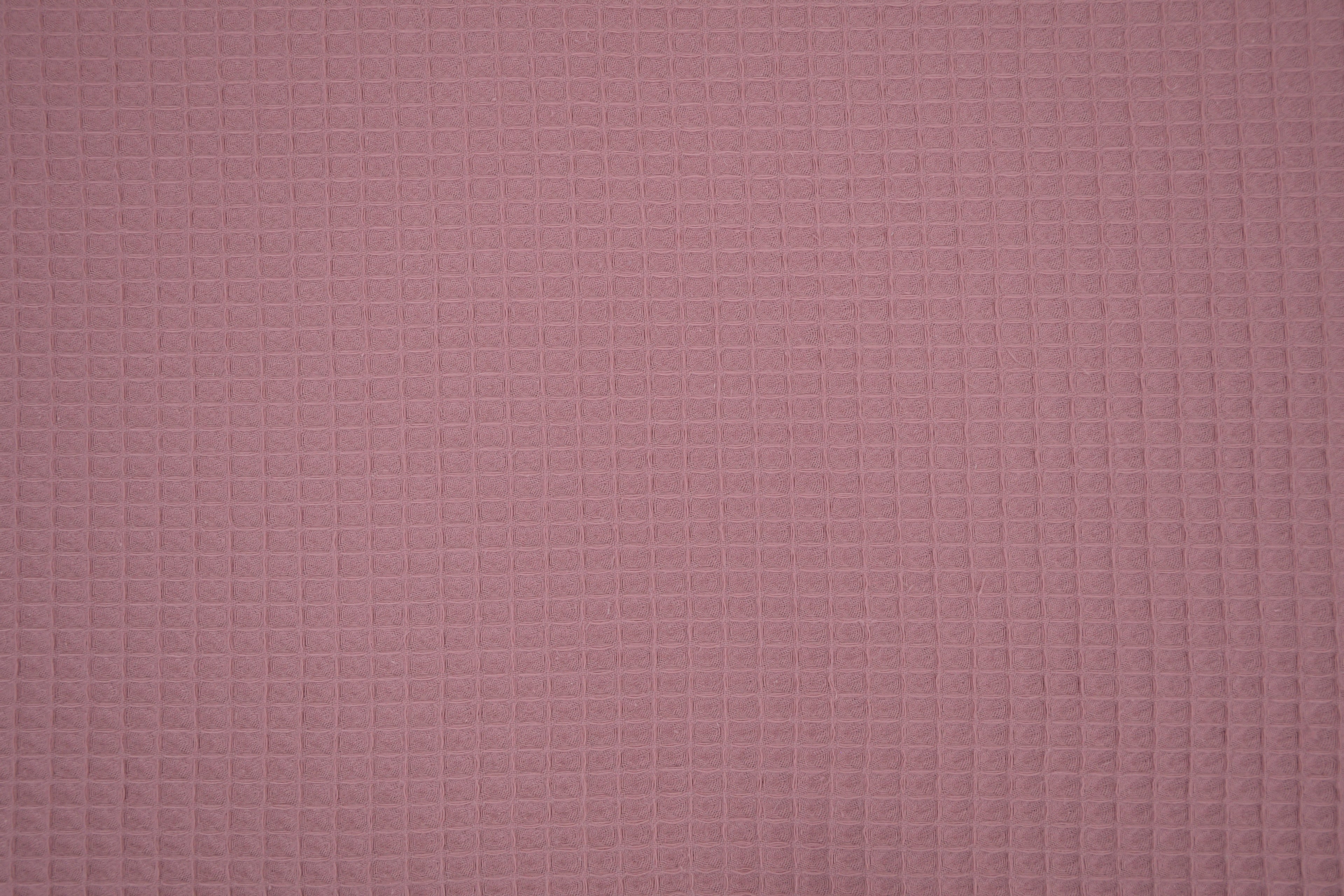 100% Cotton Waffle Fabric - Rose Pink