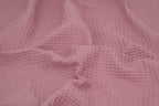 100% Cotton Waffle Fabric - Rose Pink