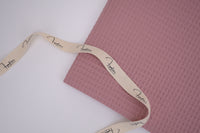 100% Cotton Waffle Fabric - Rose Pink