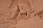 100% Cotton Waffle Fabric - Tan