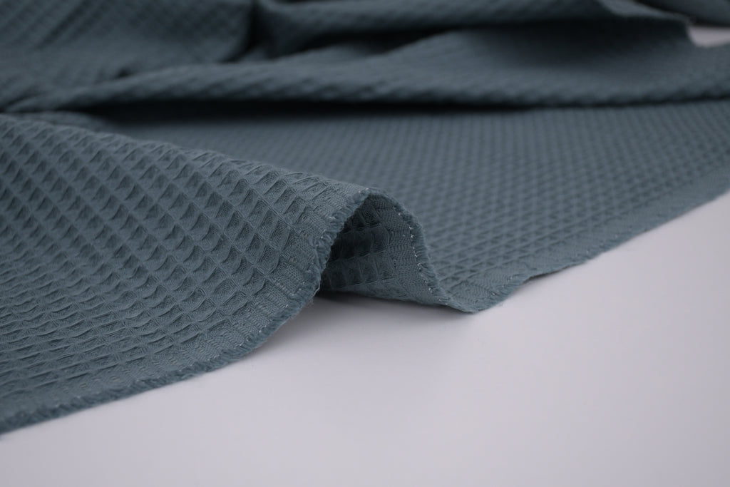 100% Cotton Waffle Fabric - Army