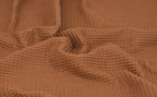 100% Cotton Waffle Fabric - Toffee