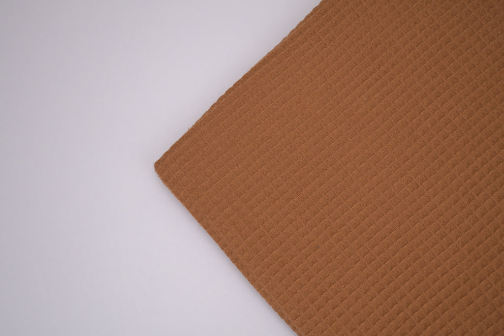 100% Cotton Waffle Fabric - Toffee