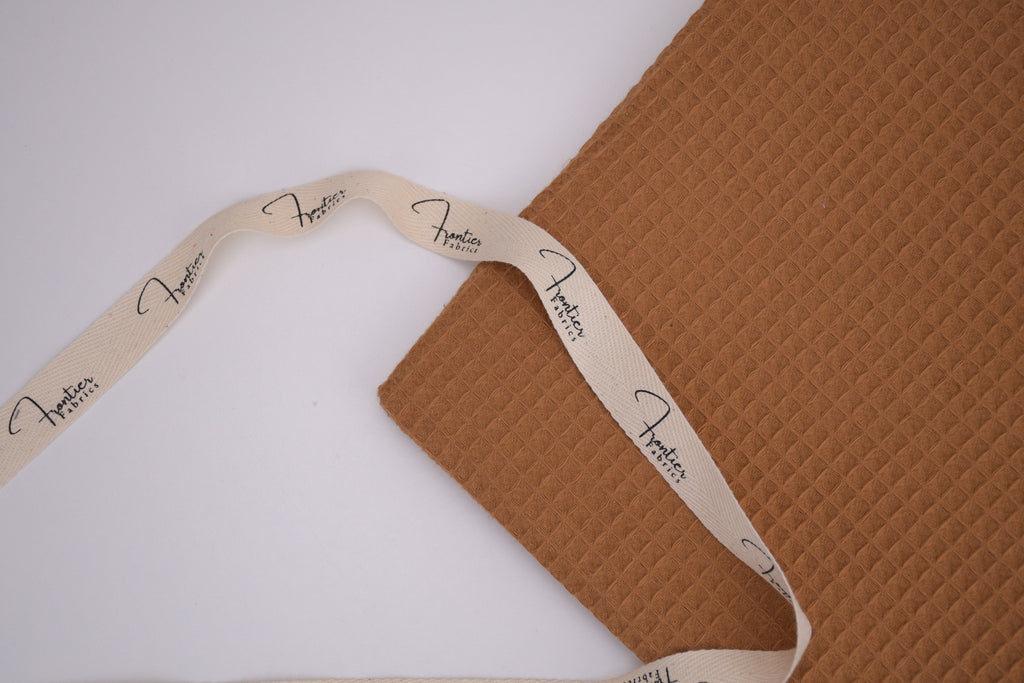 100% Cotton Waffle Fabric - Toffee