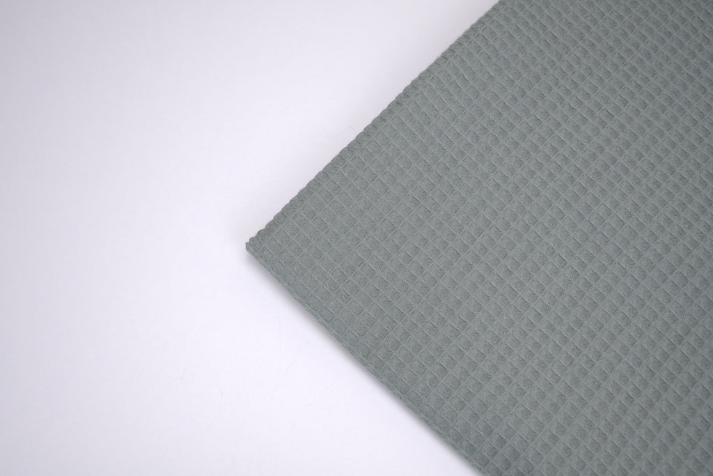 100% Cotton Waffle Fabric - Charming Green