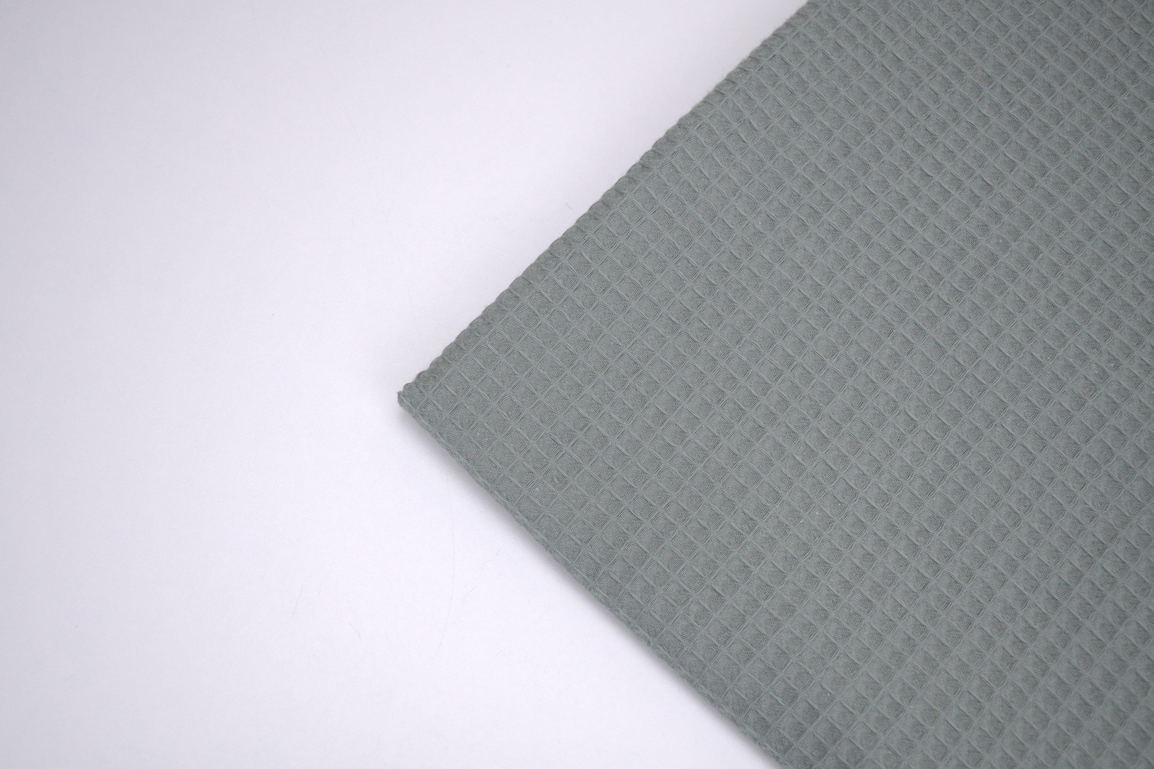 100% Cotton Waffle Fabric - Charming Green