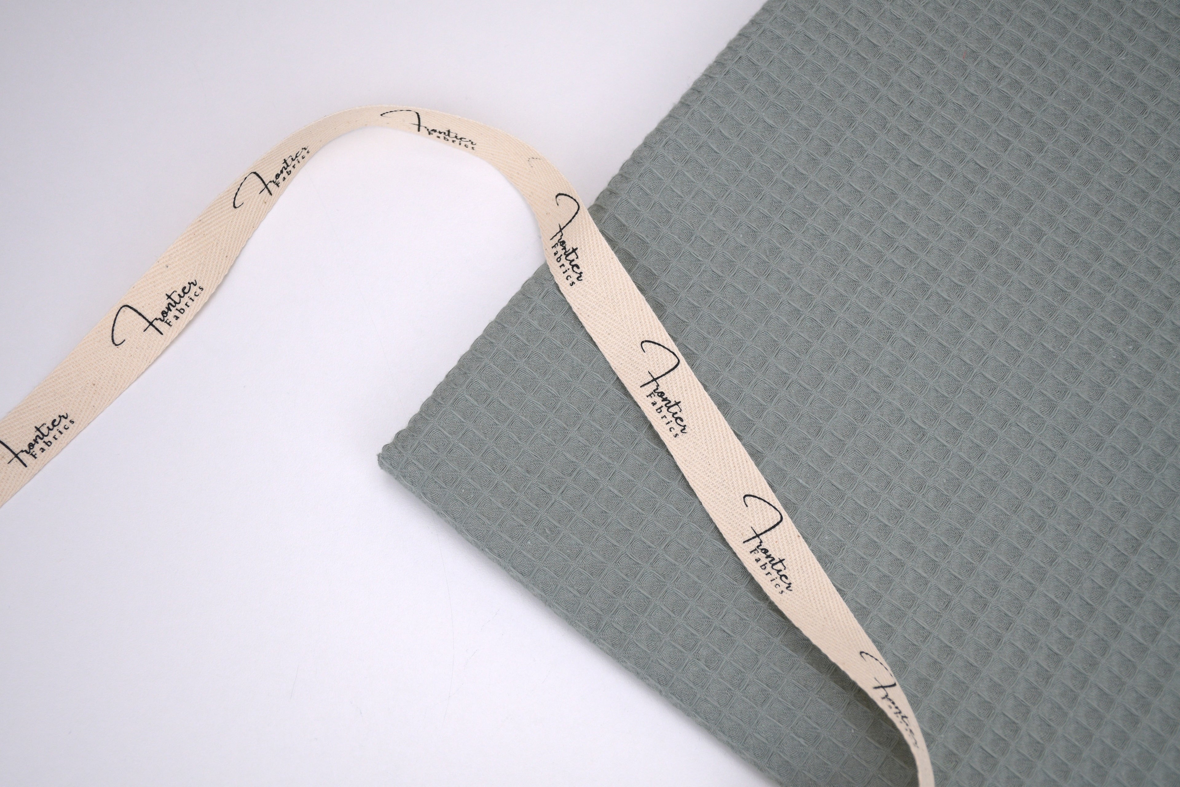 100% Cotton Waffle Fabric - Charming Green