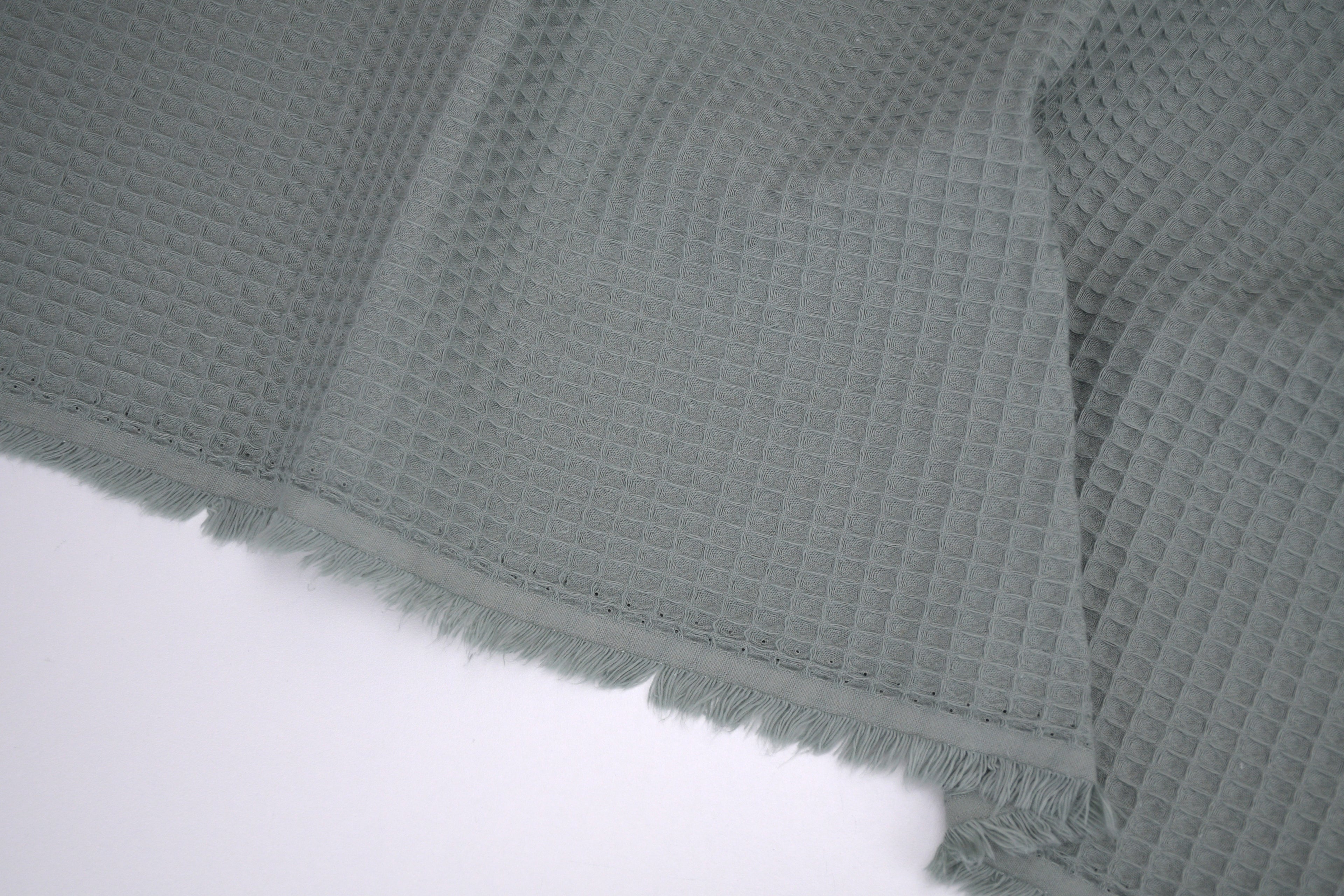 100% Cotton Waffle Fabric - Charming Green