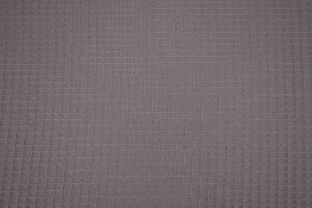 100% Cotton Waffle Fabric - Dusty Taupe