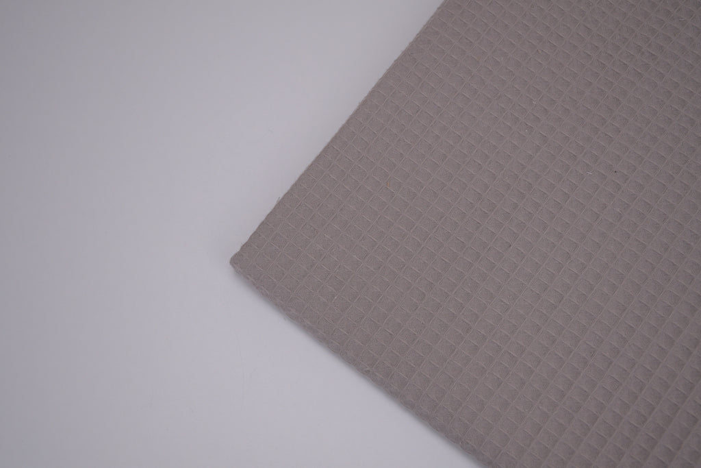 100% Cotton Waffle Fabric - Dusty Taupe