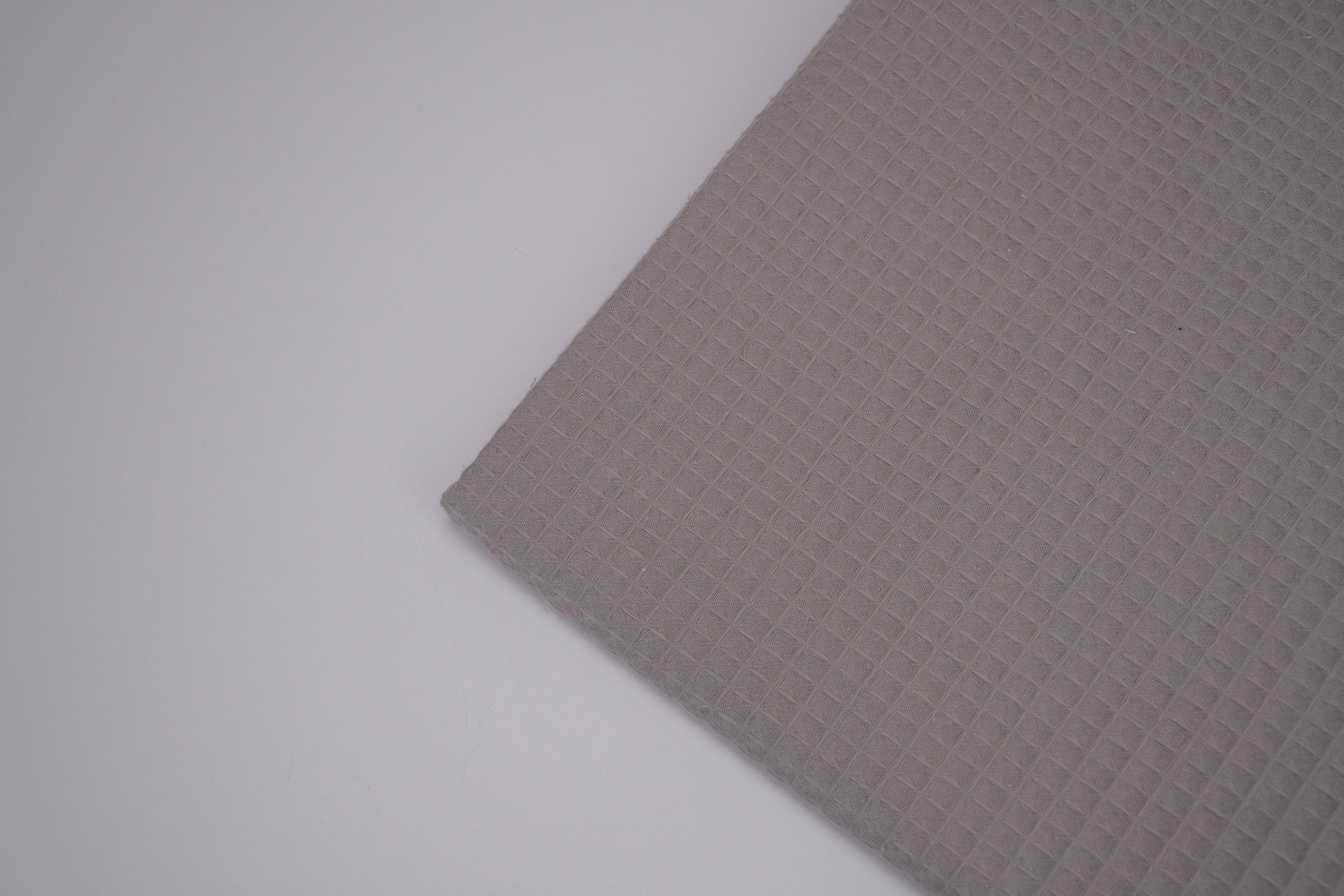 100% Cotton Waffle Fabric - Dusty Taupe
