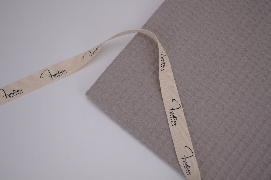 100% Cotton Waffle Fabric - Dusty Taupe