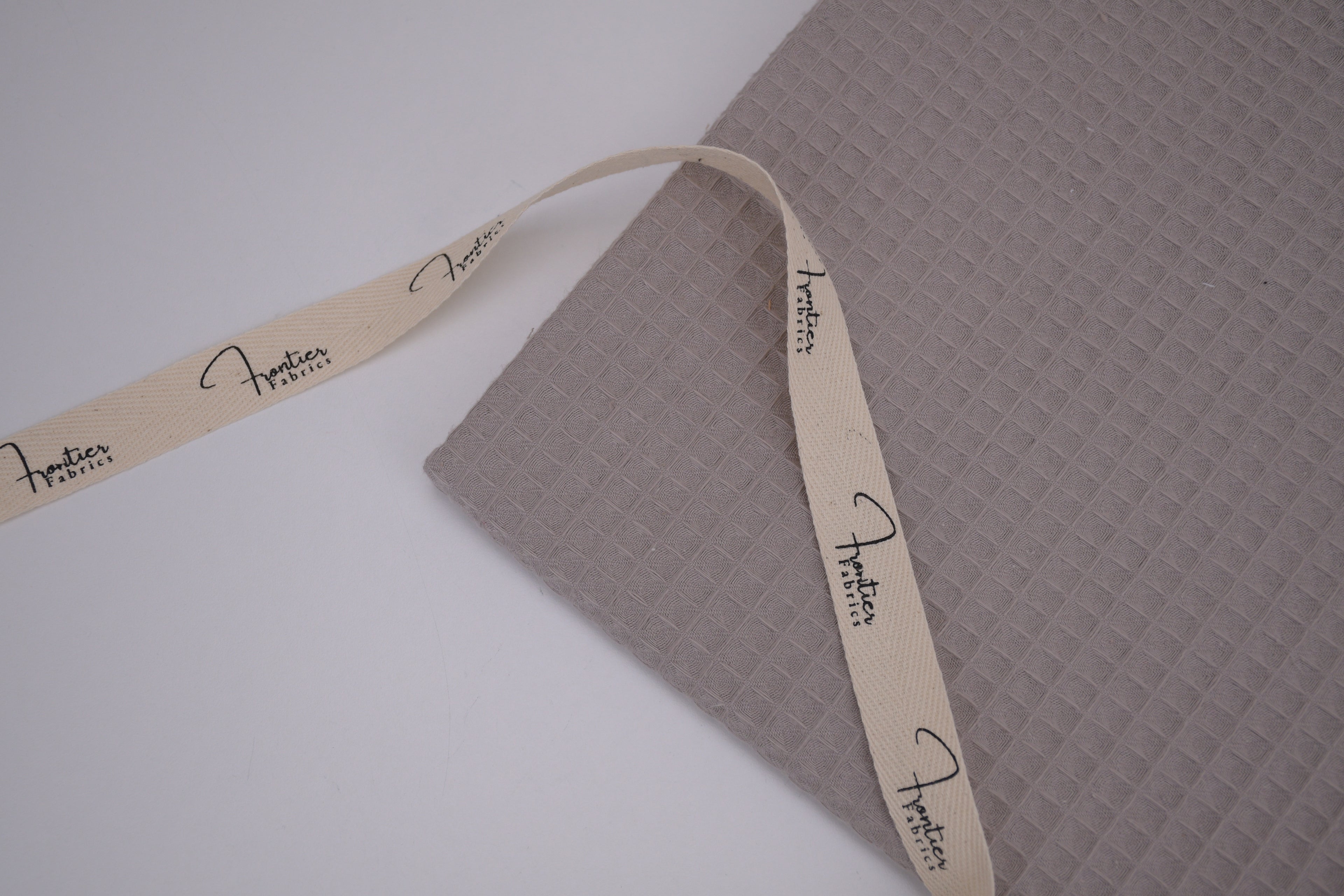 100% Cotton Waffle Fabric - Dusty Taupe