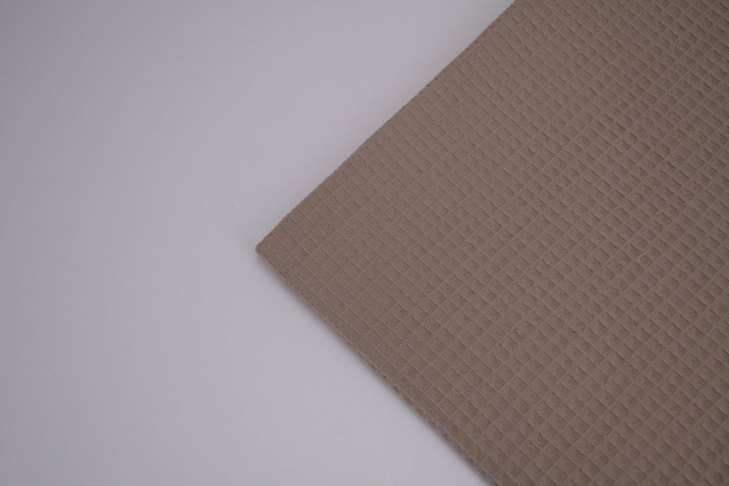 100% Cotton Waffle Fabric - Desert Sand